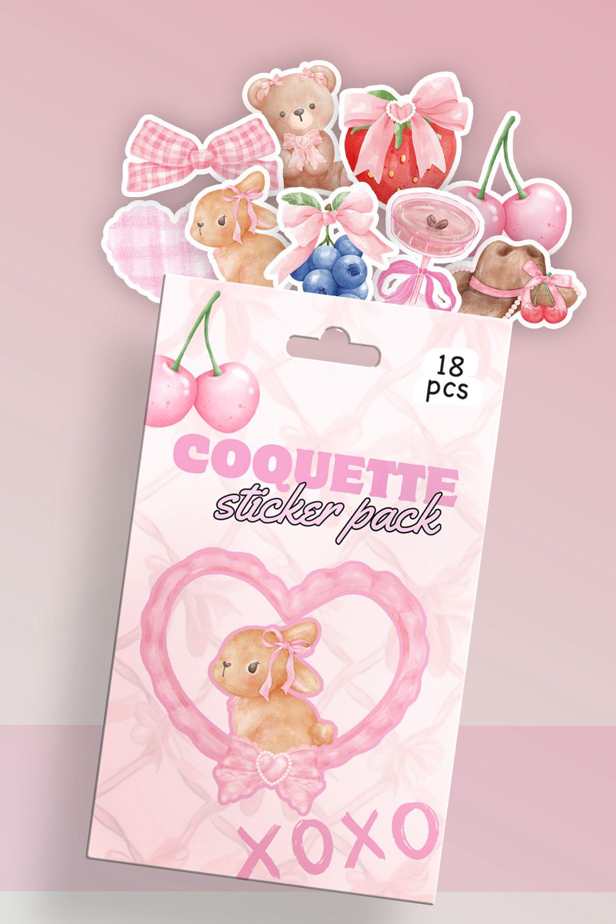 Coquette Kutulu Sticker Set 18'li