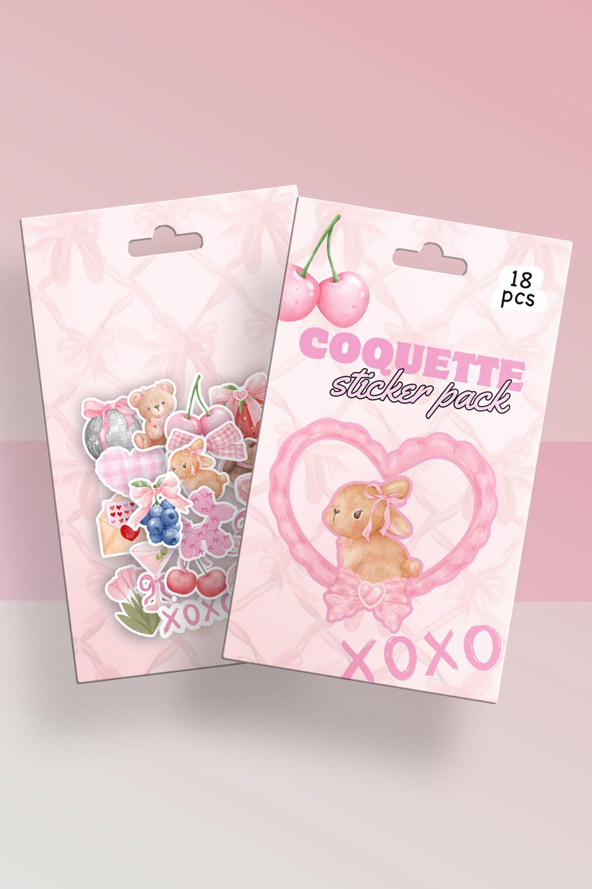 Coquette Kutulu Sticker Set 18'li