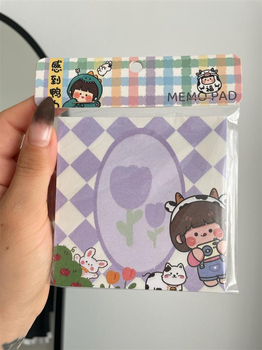 Cow Girl Memo Pad Kare Not Defteri