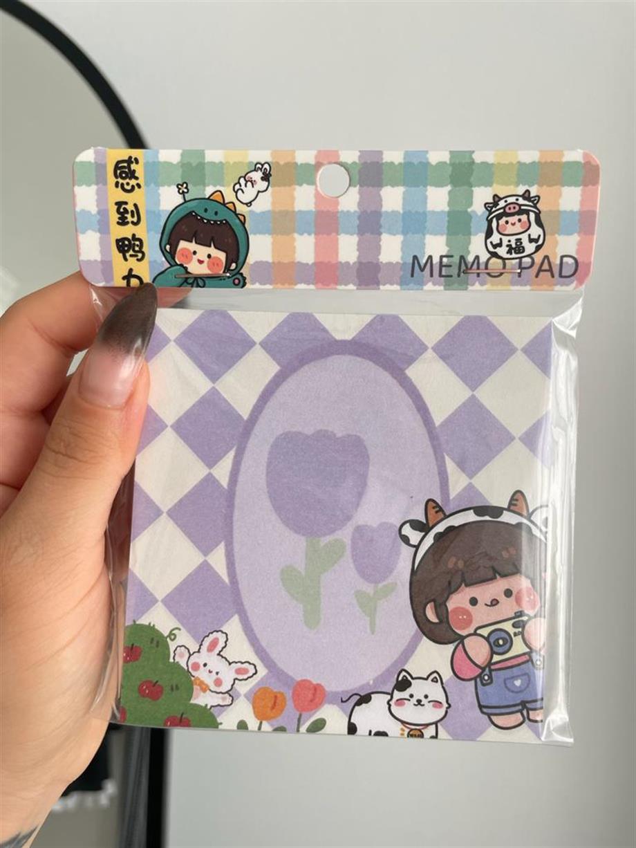 Cow Girl Memo Pad Kare Not Defteri