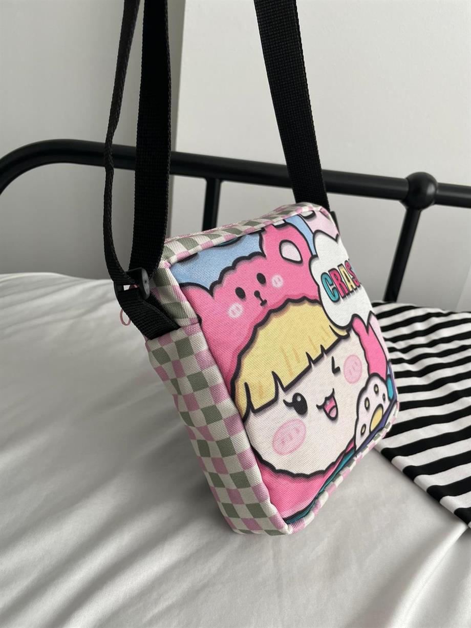 Crash Girl Fileli Crossbody Çanta