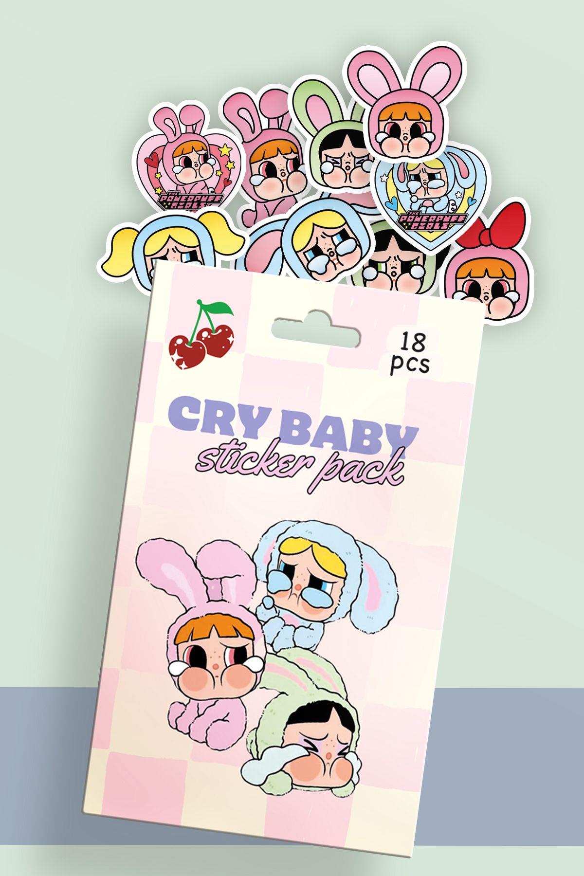 Cry Baby Kutulu Sticker Set 18'li