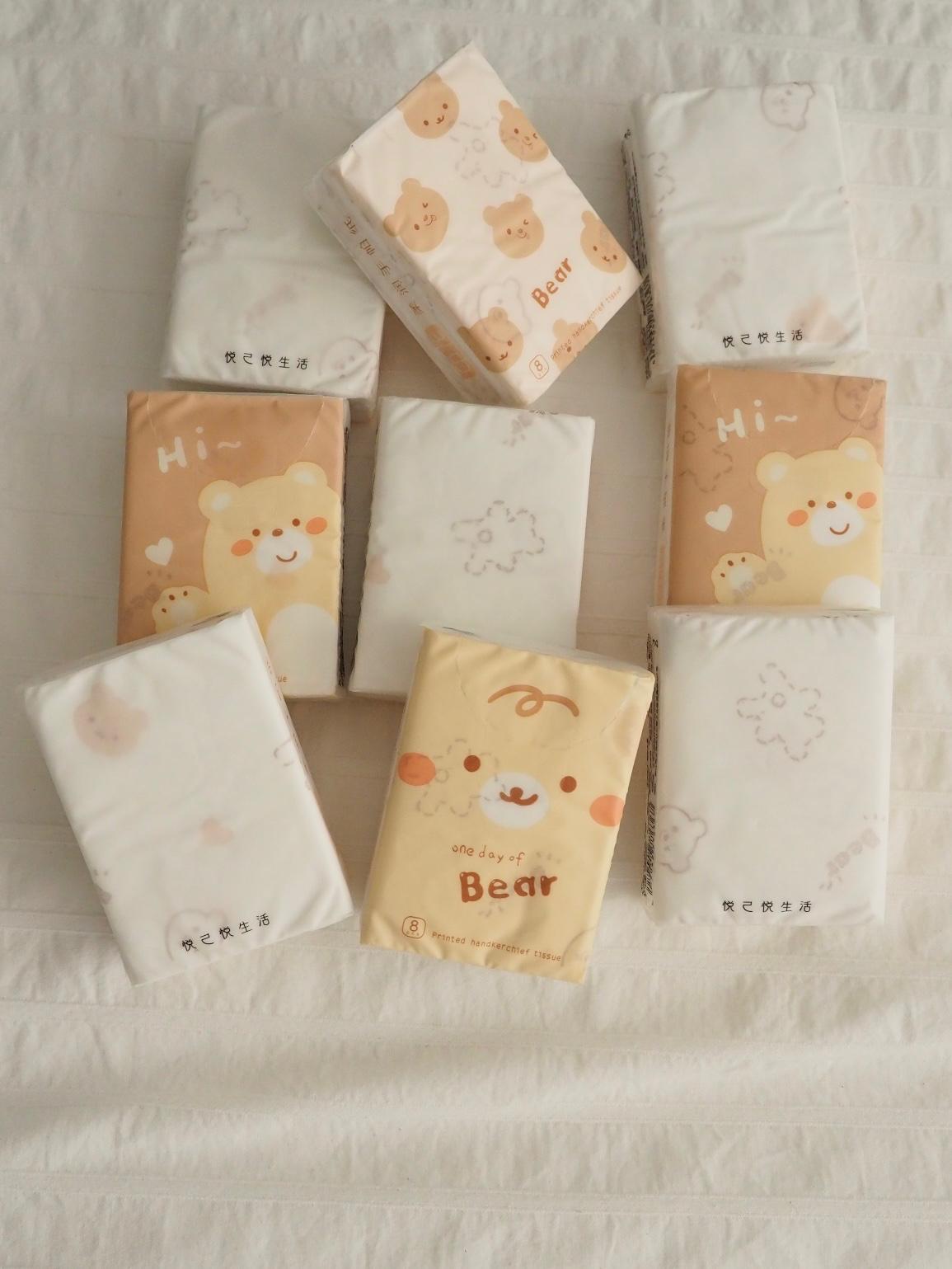 Cute Bear Desenli Peçete 9lu Paket