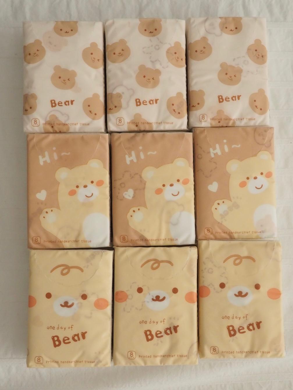Cute Bear Desenli Peçete 9lu Paket
