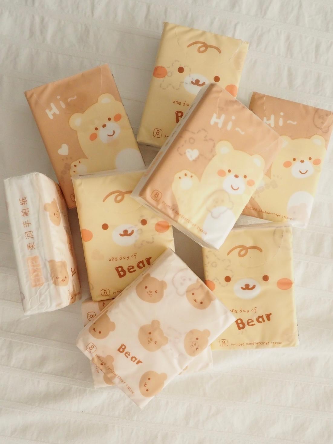 Cute Bear Desenli Peçete 9lu Paket