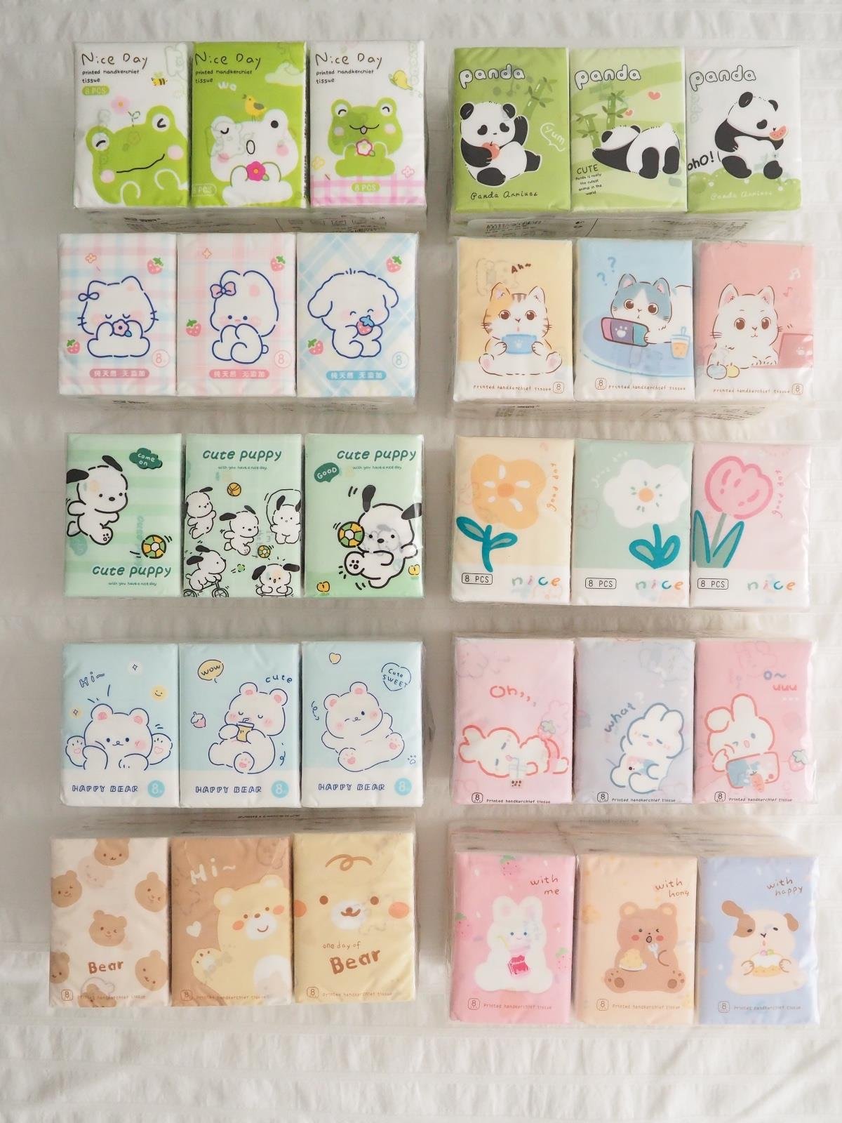 Cute Bear Desenli Peçete 9lu Paket