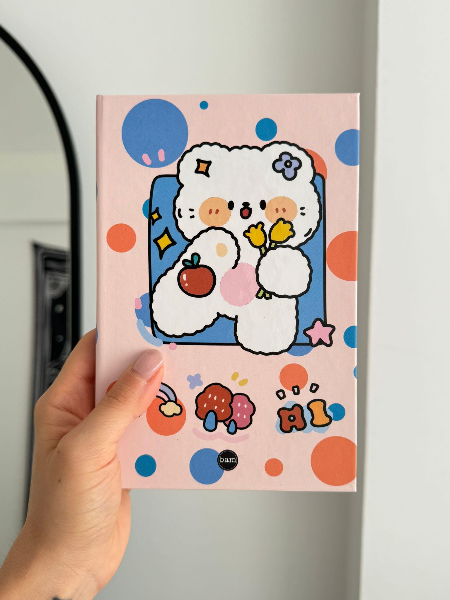 Cute Bear Lastikli Sert Kapak Defter