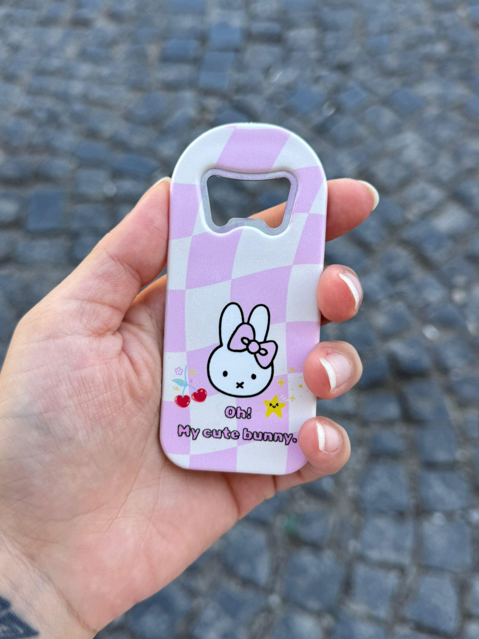 Cute Bunny Magnetli Kapak Açacağı