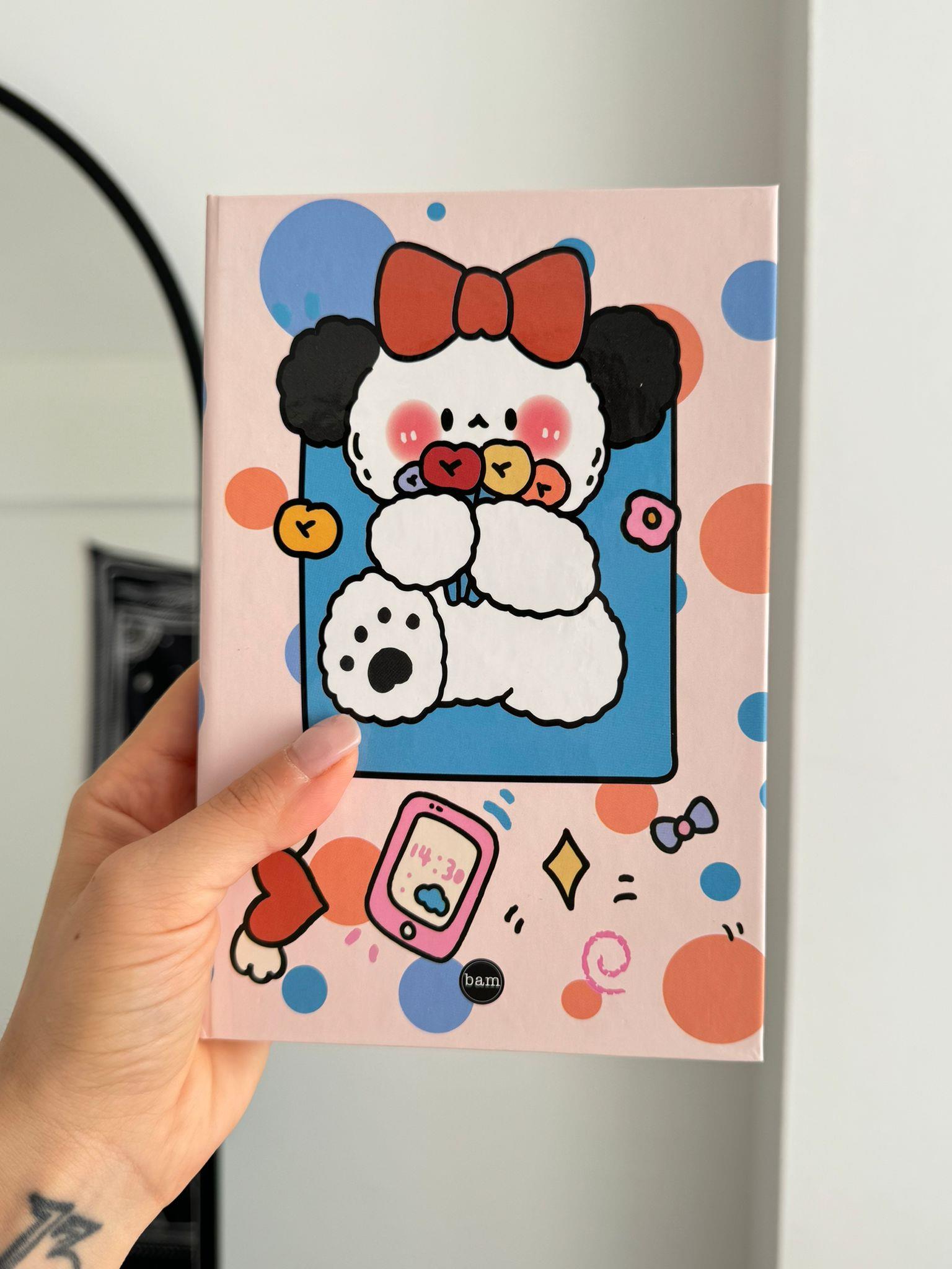 Cute Dog Lastikli Sert Kapak Defter