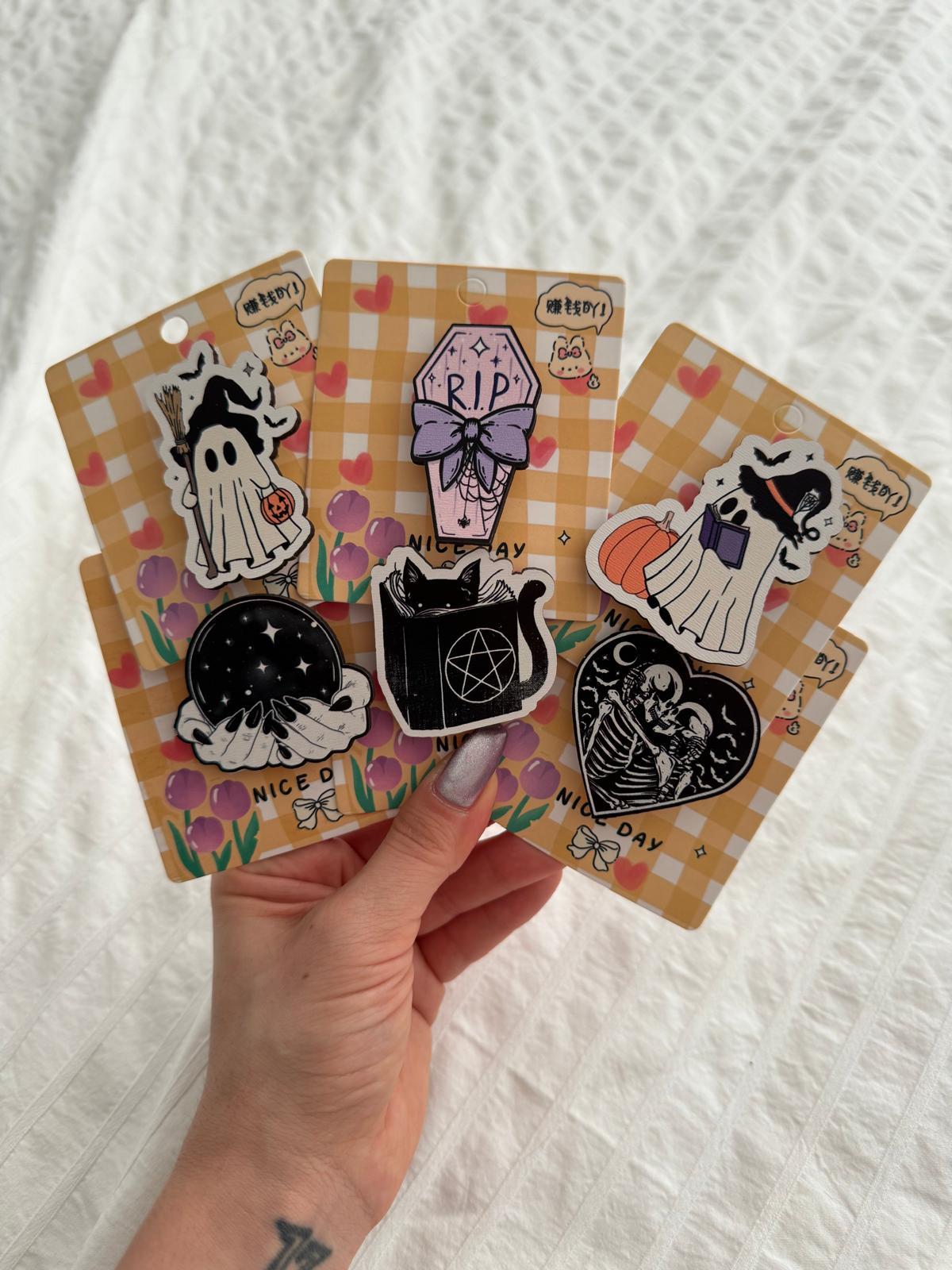 Cute Goth 6lı Ahşap Rozet Seti