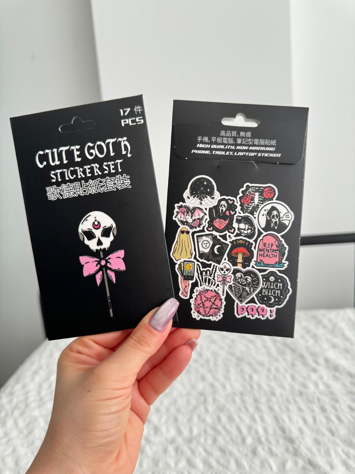 Cute Goth Kutulu Sticker Seti