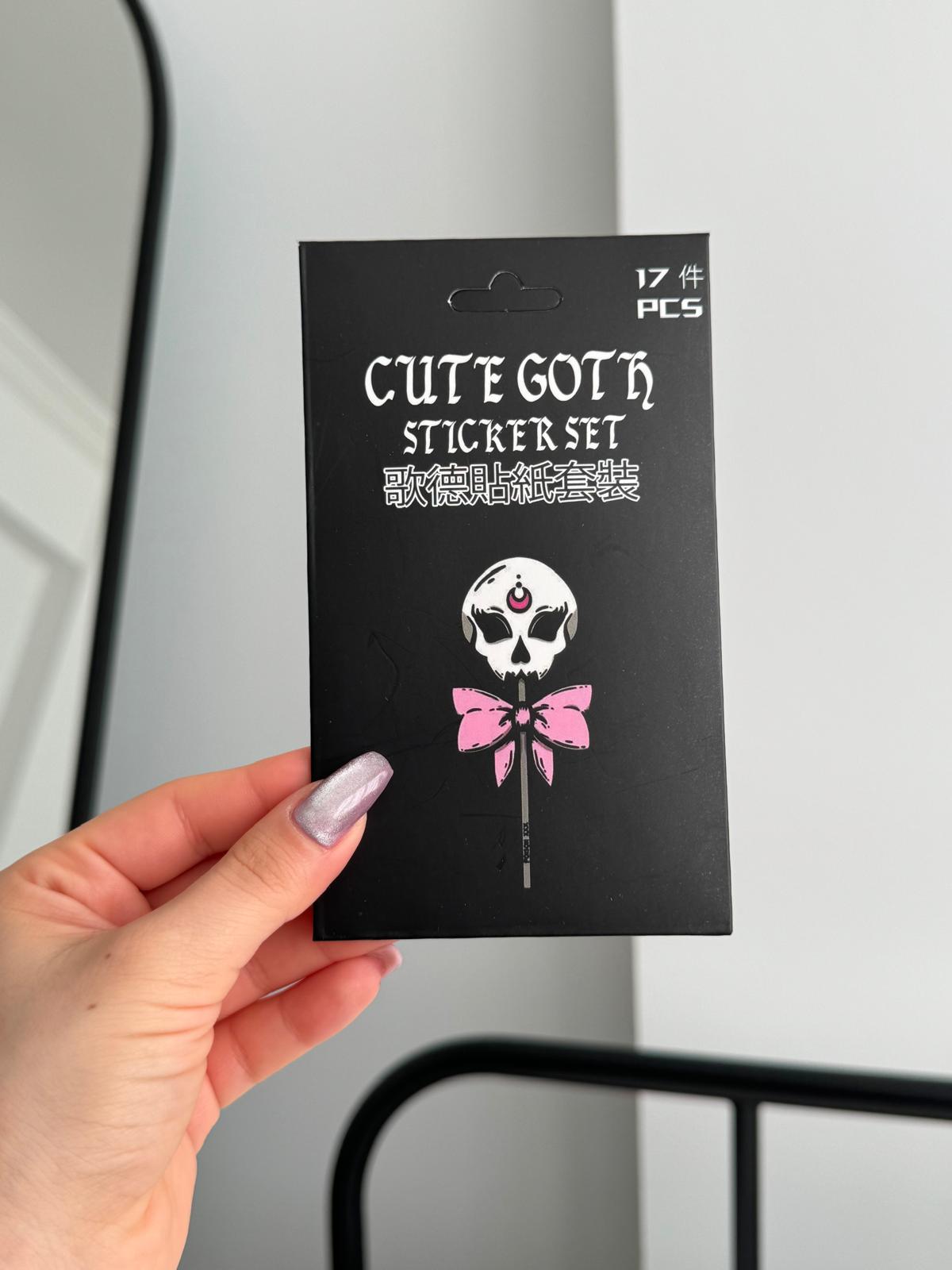 Cute Goth Kutulu Sticker Seti
