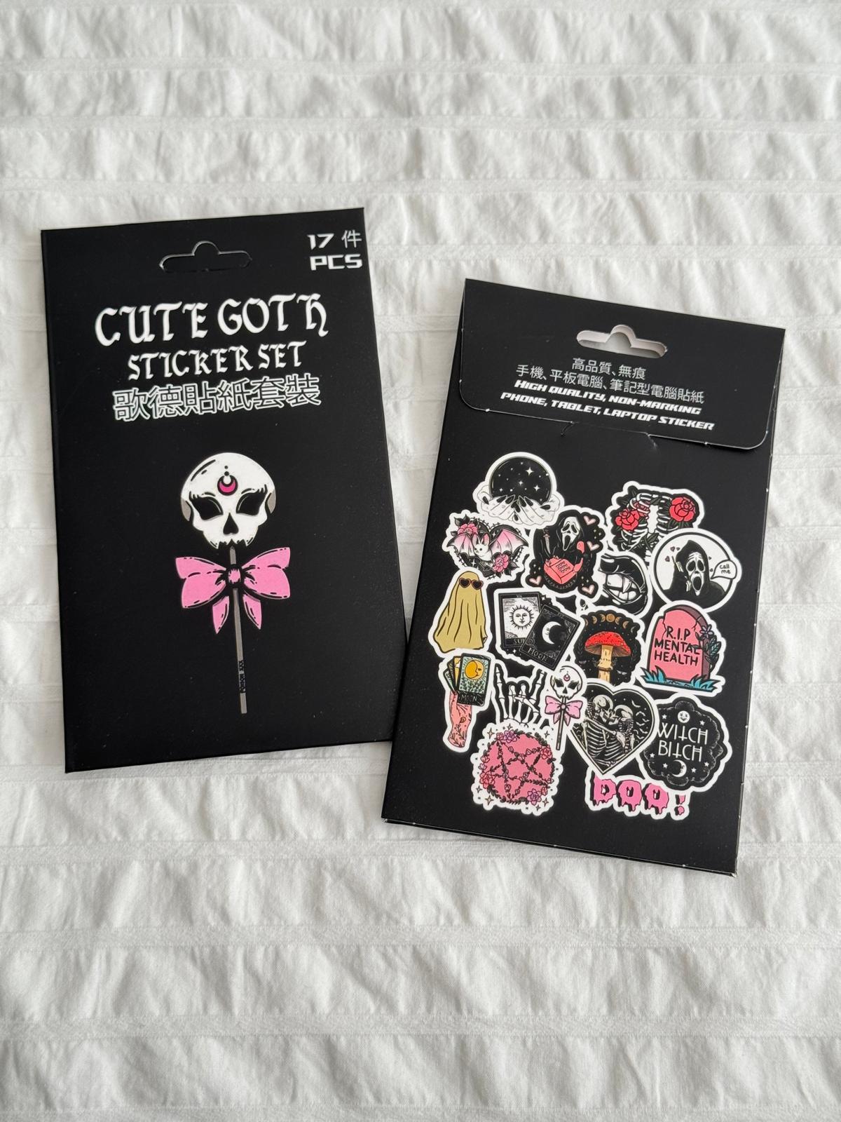 Cute Goth Kutulu Sticker Seti