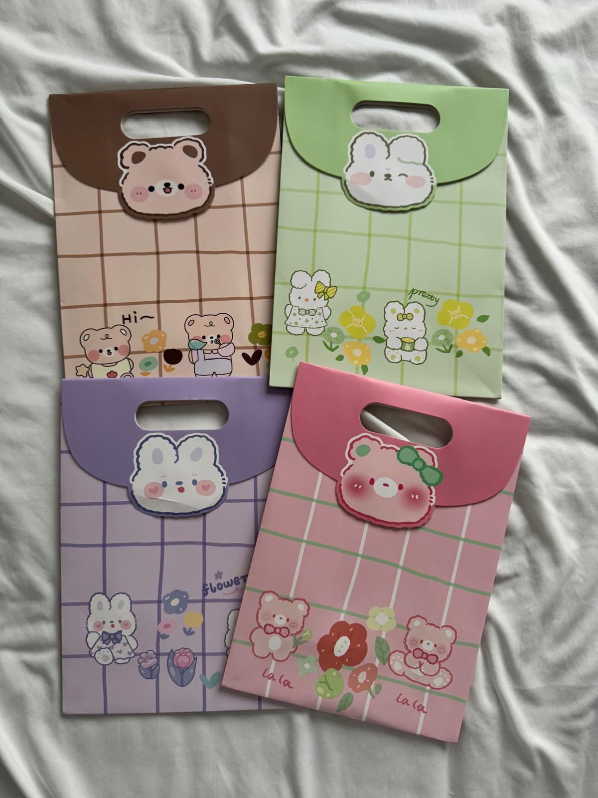 Cute Kawaii Kilitli Karton Hediye Çantası