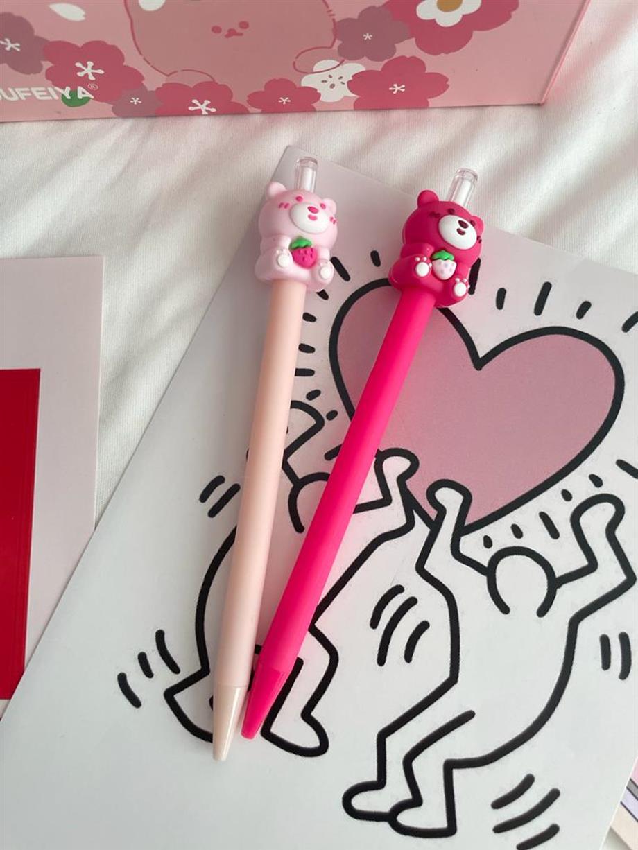 Cute Pink Bear Versatil Kalem Renk Seçenekleri