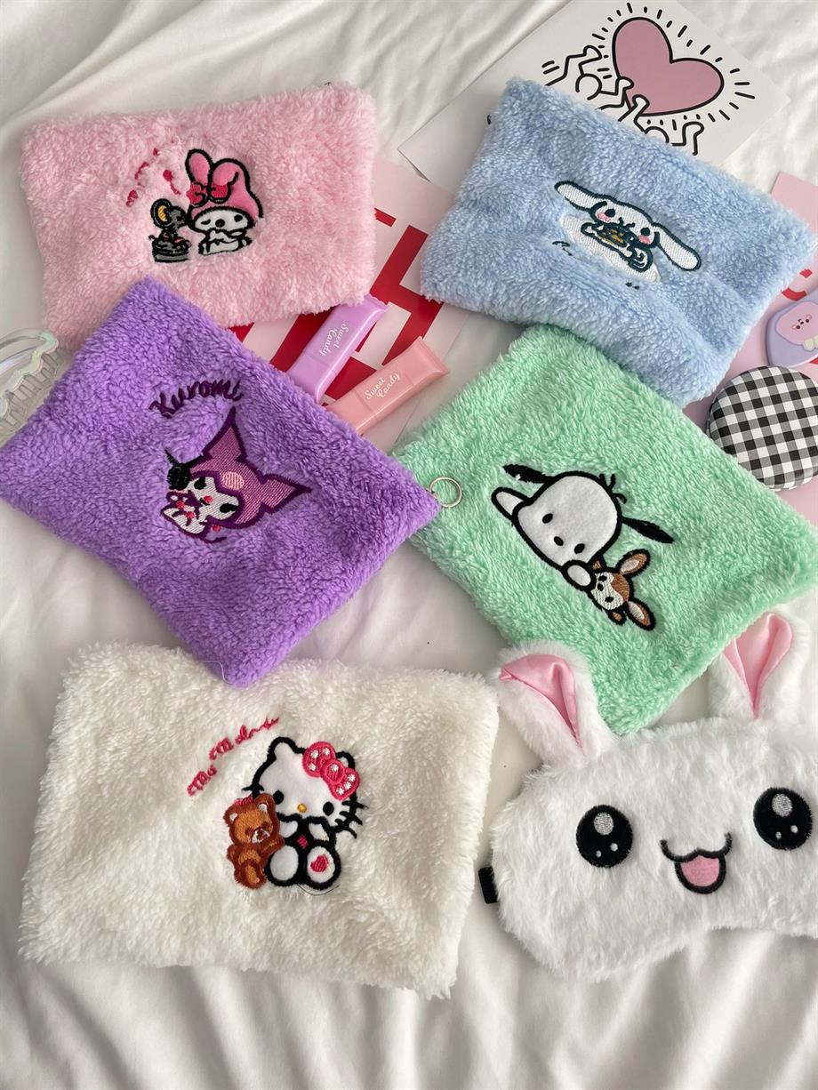 Cute Pocha Su Yeşili Peluş Çanta