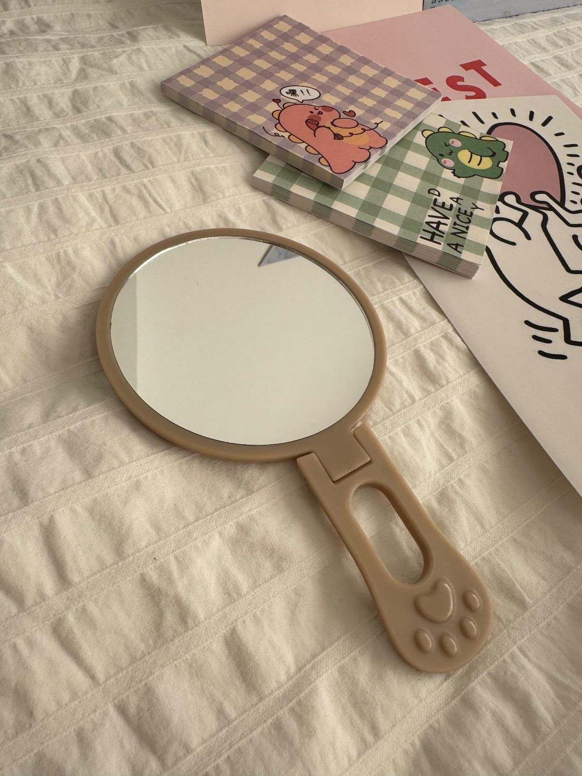 Cute Sleep Pati Detaylı El ve Masa Aynası