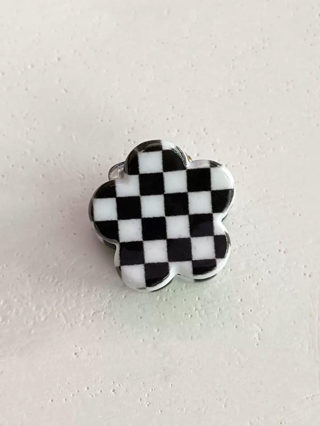 Dama Detaylı Mini Mandal Toka