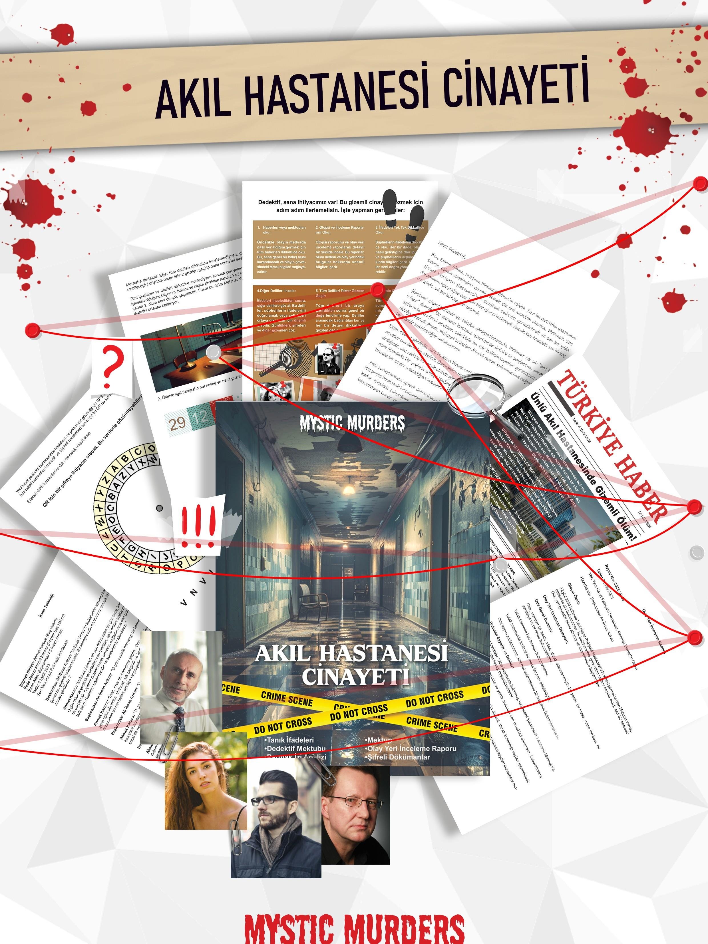Dedektiflik Cinayet Çözme Oyunu - Akıl Hastanesi Davası