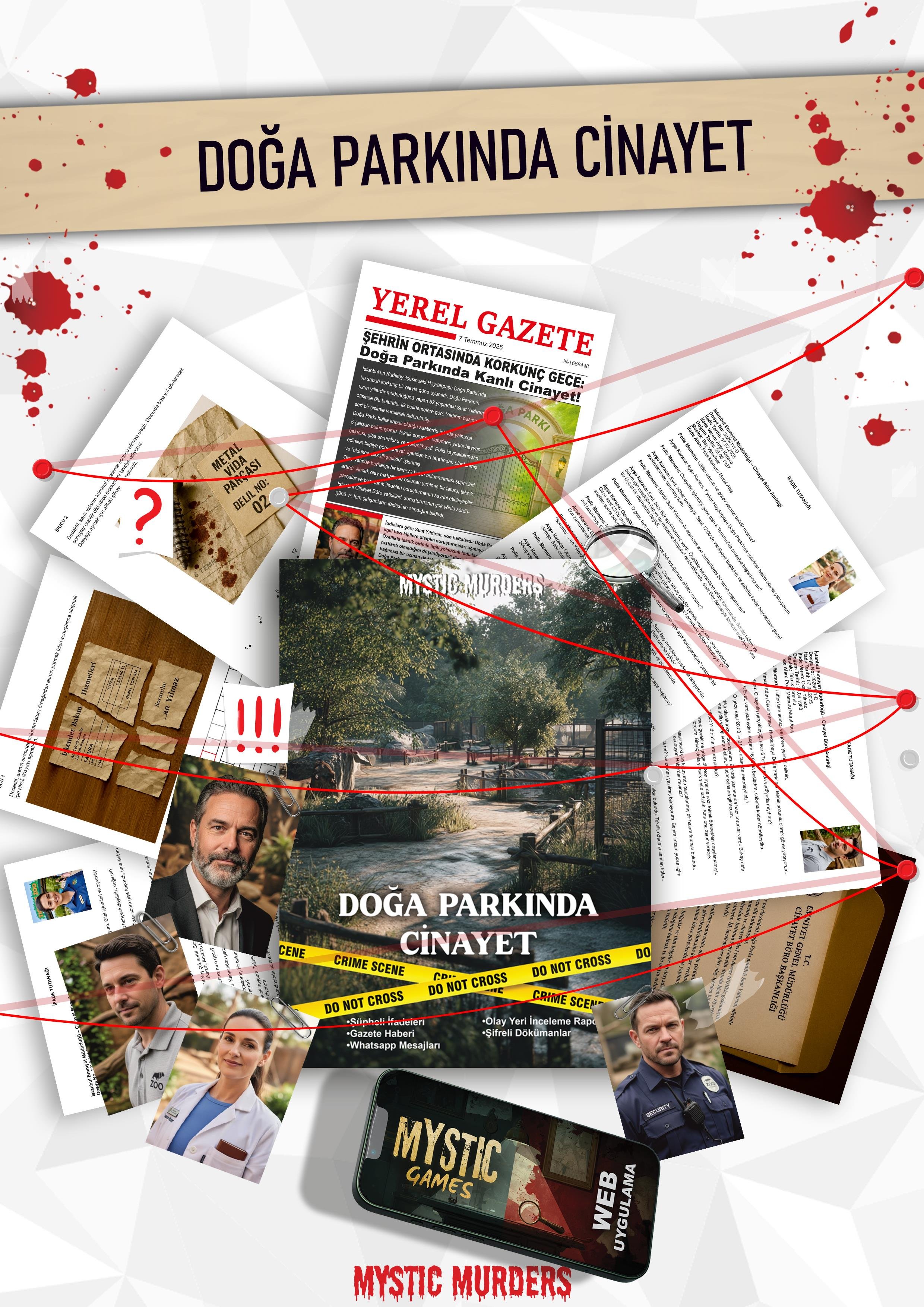 Dedektiflik Cinayet Çözme Oyunu - Doğa Parkında Cinayet