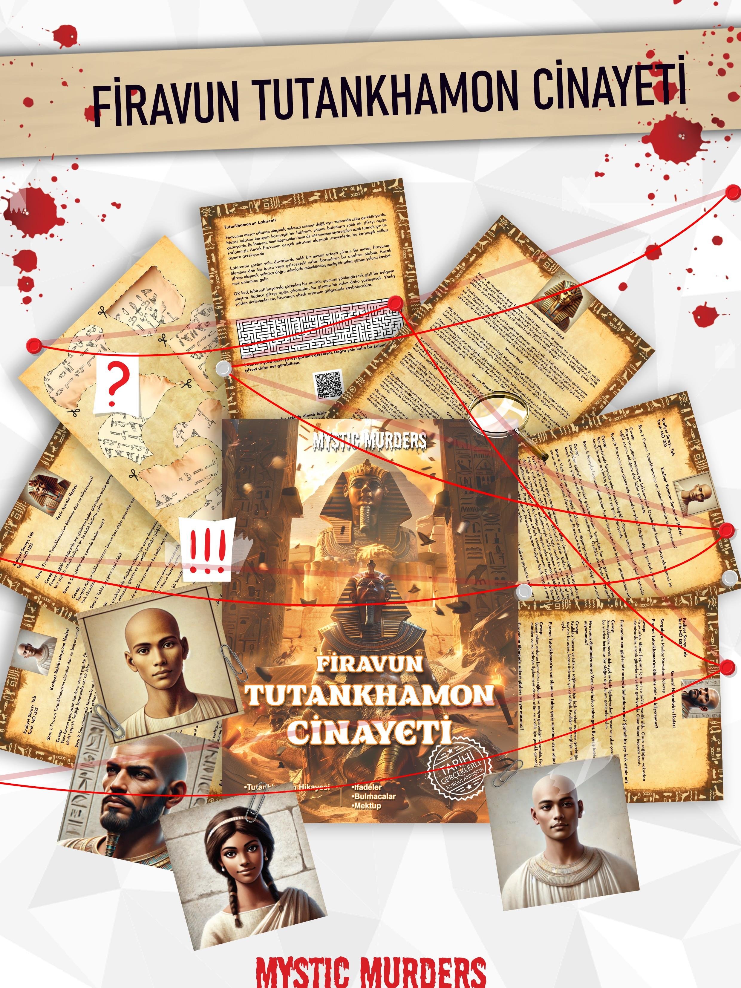 Dedektiflik Cinayet Çözme Oyunu - Firavun Tutankhamon Cinayeti