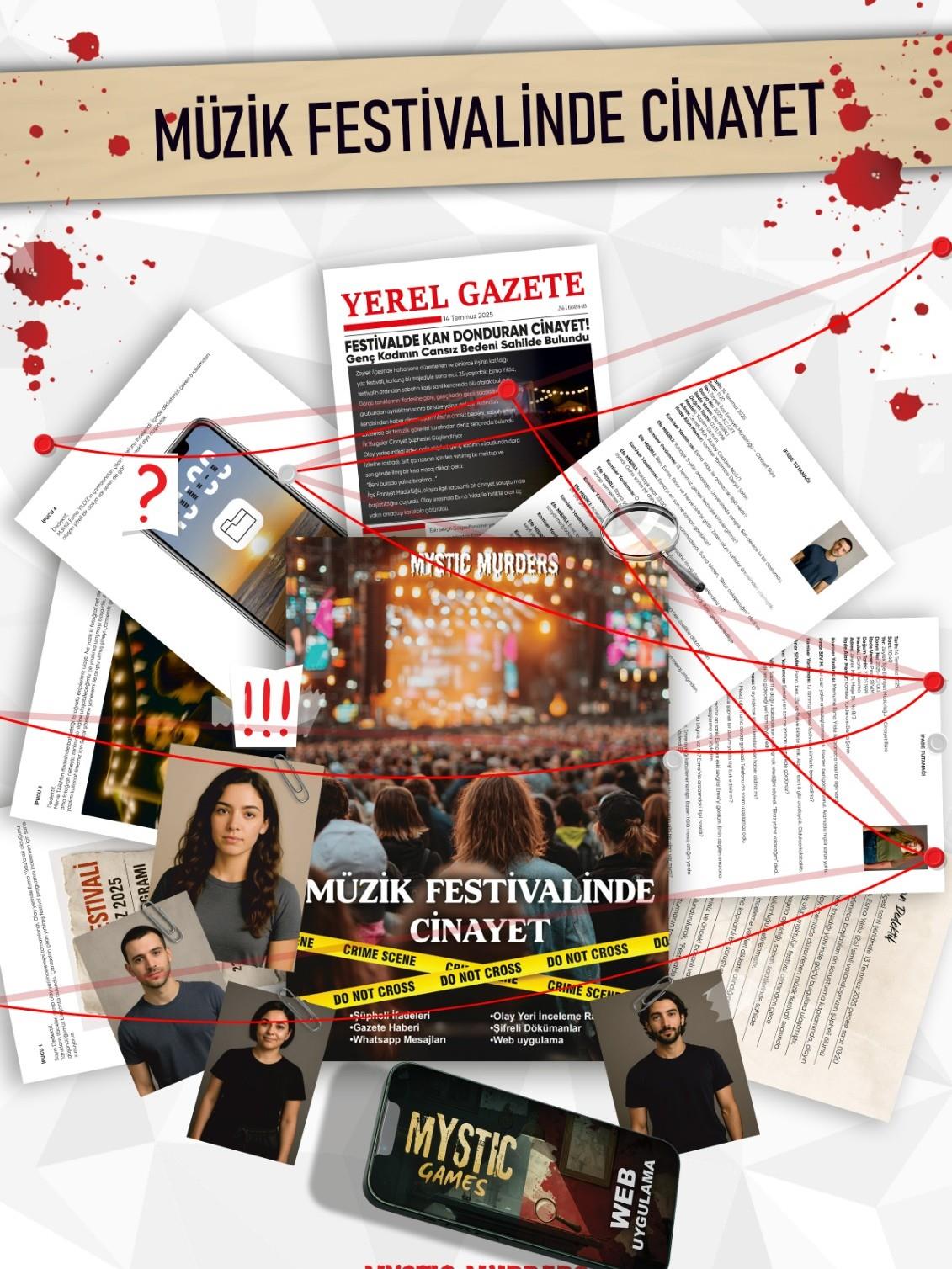 Dedektiflik Cinayet Çözme Oyunu-Müzik Festivalinde Cinayet