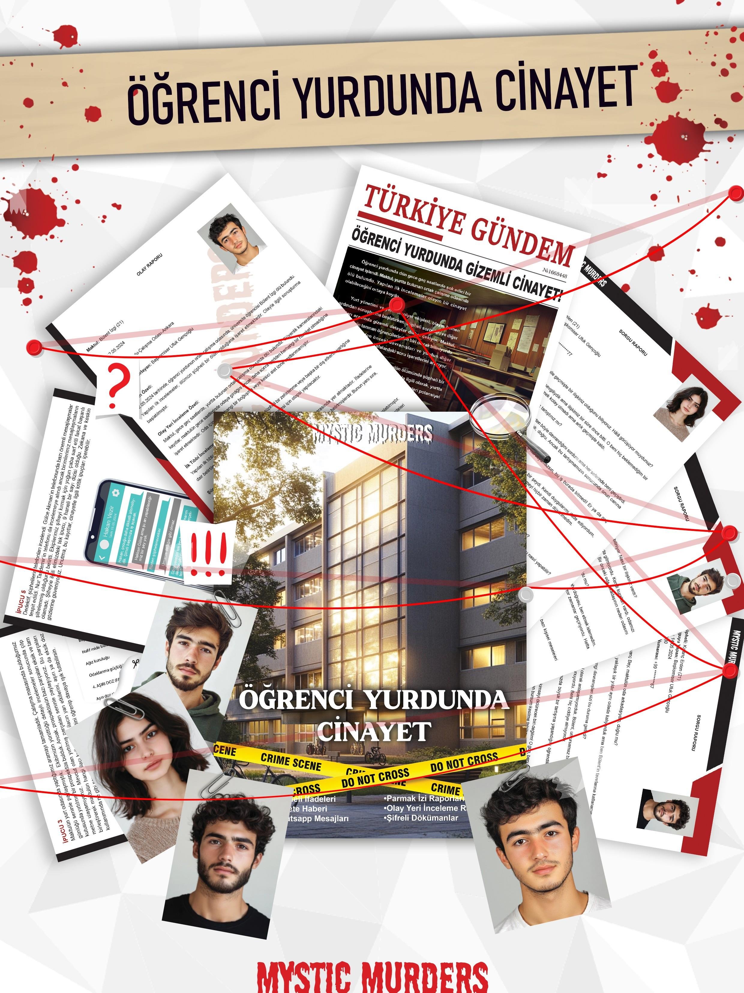 Dedektiflik Cinayet Çözme Oyunu - Öğrenci Yurdunda Cinayet
