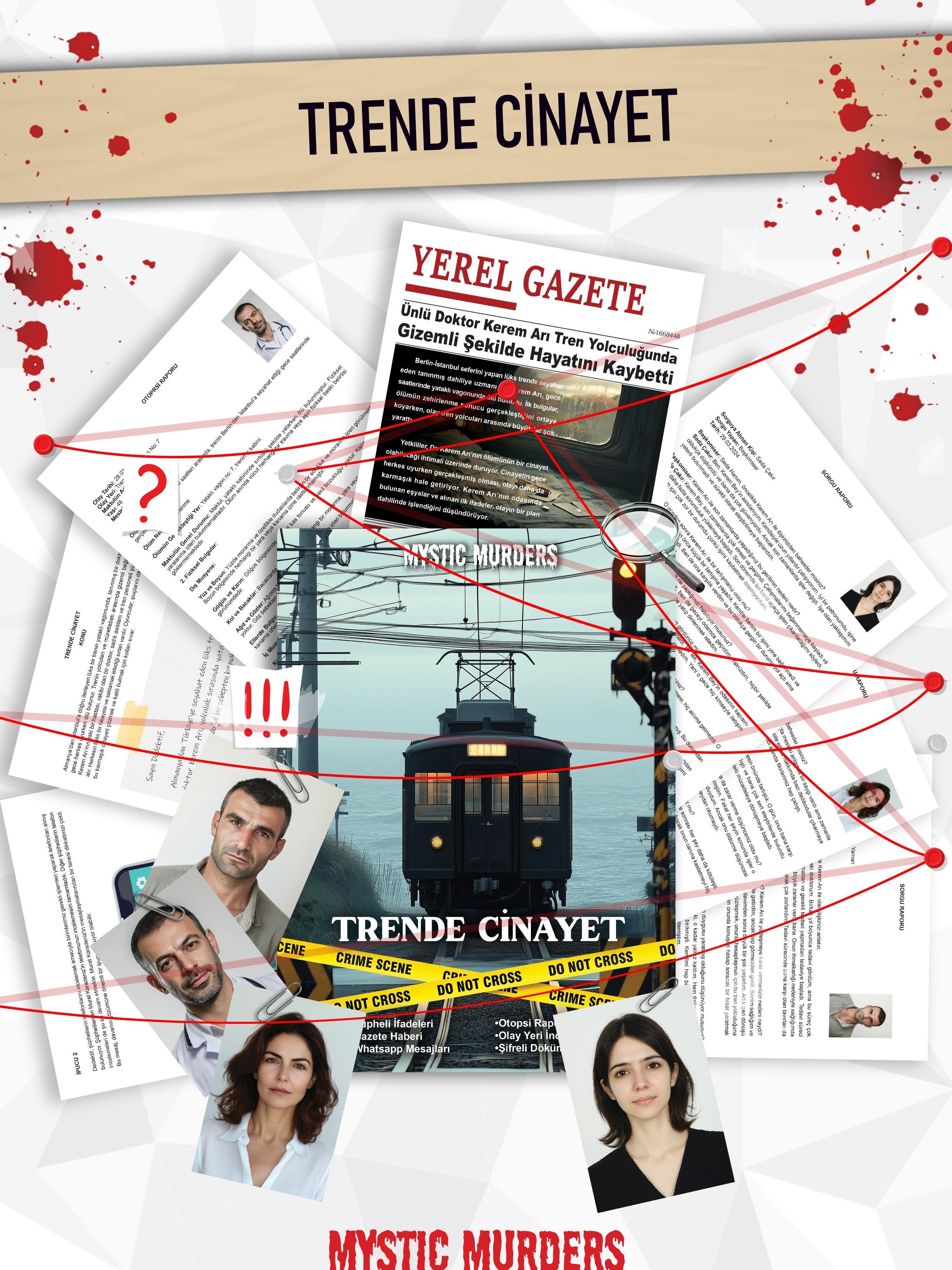 Dedektiflik Cinayet Çözme Oyunu - Trende Cinayet