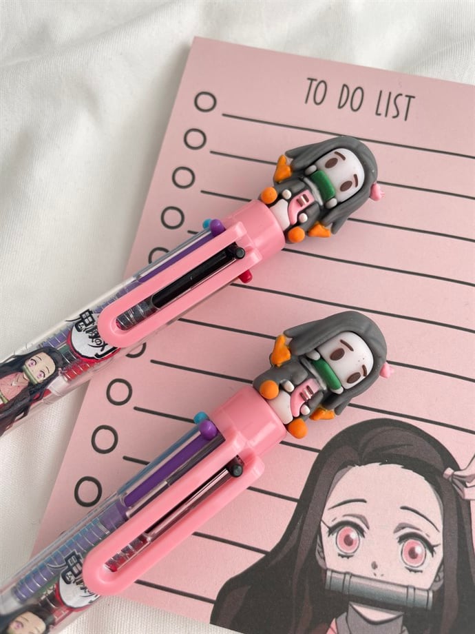 Demon Slayer Nezuko Çok Renkli Tükenmez Kalem