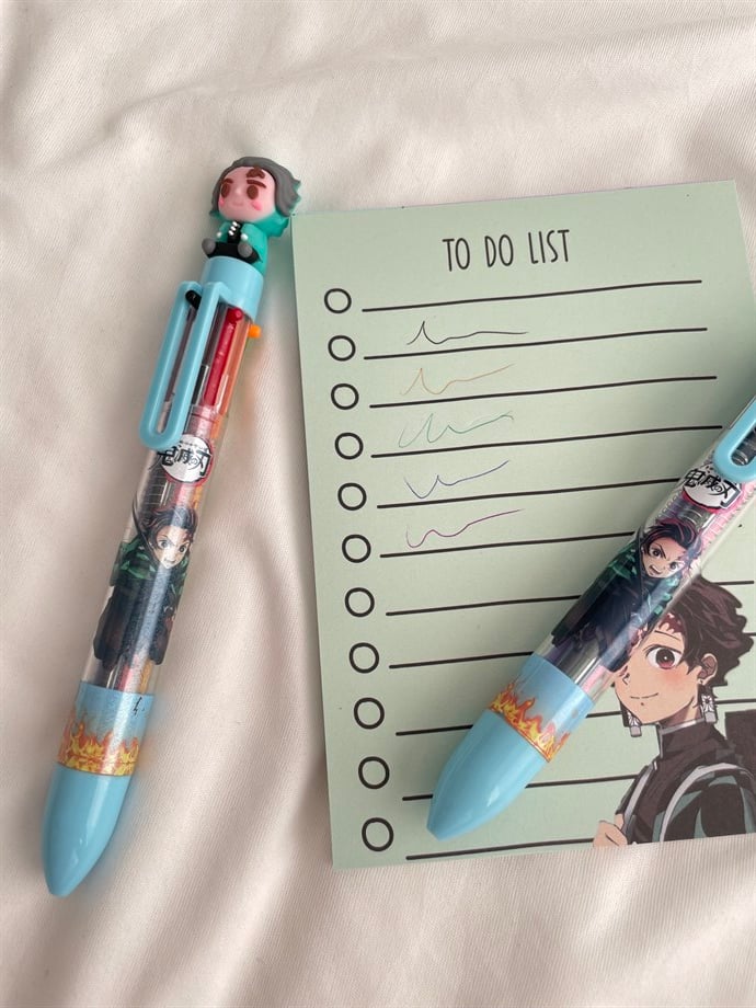 Demon Slayer Tanjiro Çok Renkli Tükenmez Kalem