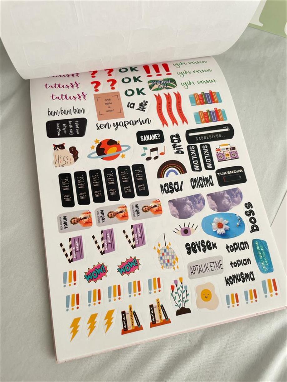 DIY Sticker Book Sticker Kitabı