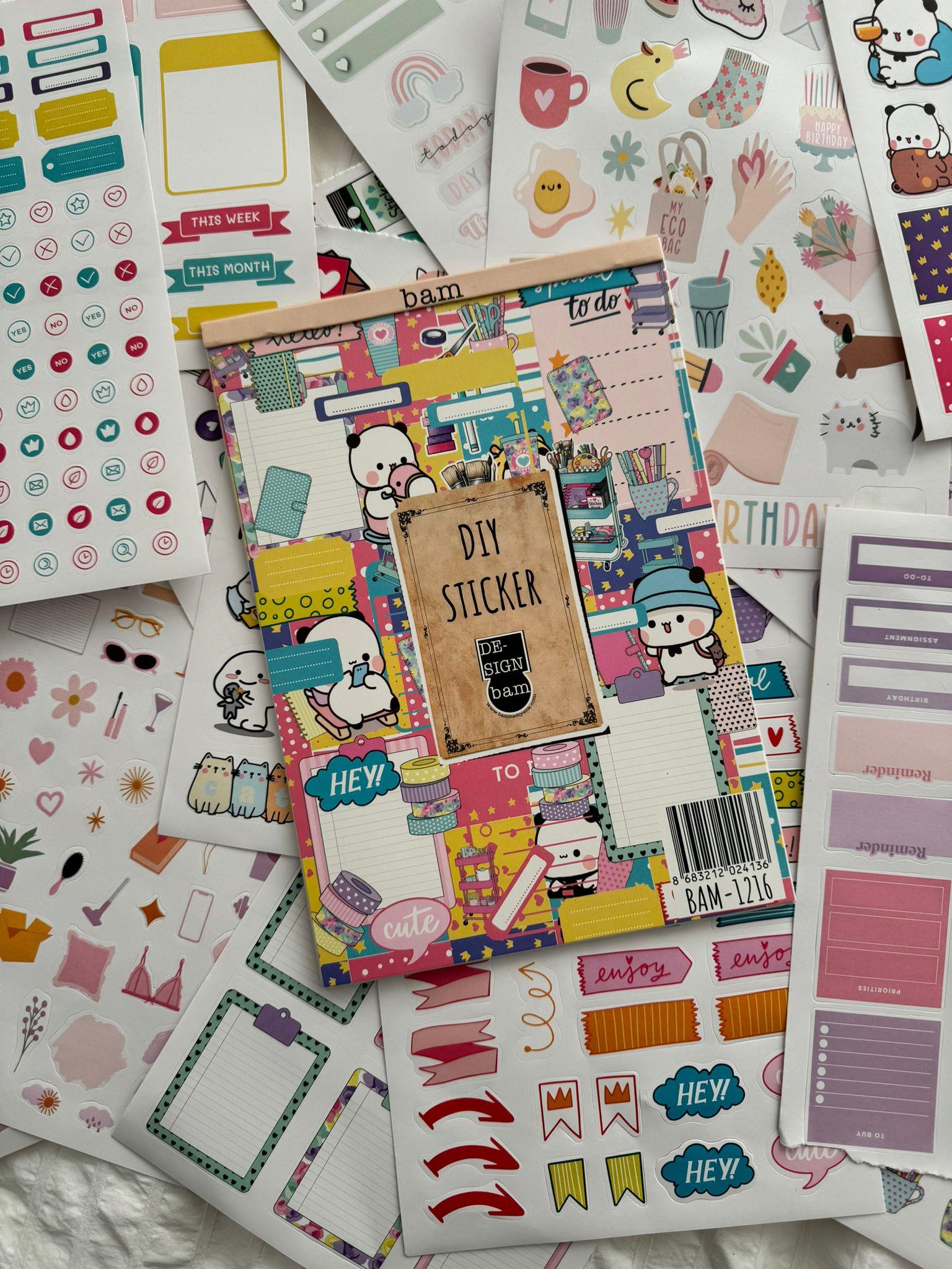 DIY Sticker Book Sticker Kitabı Soft Edition