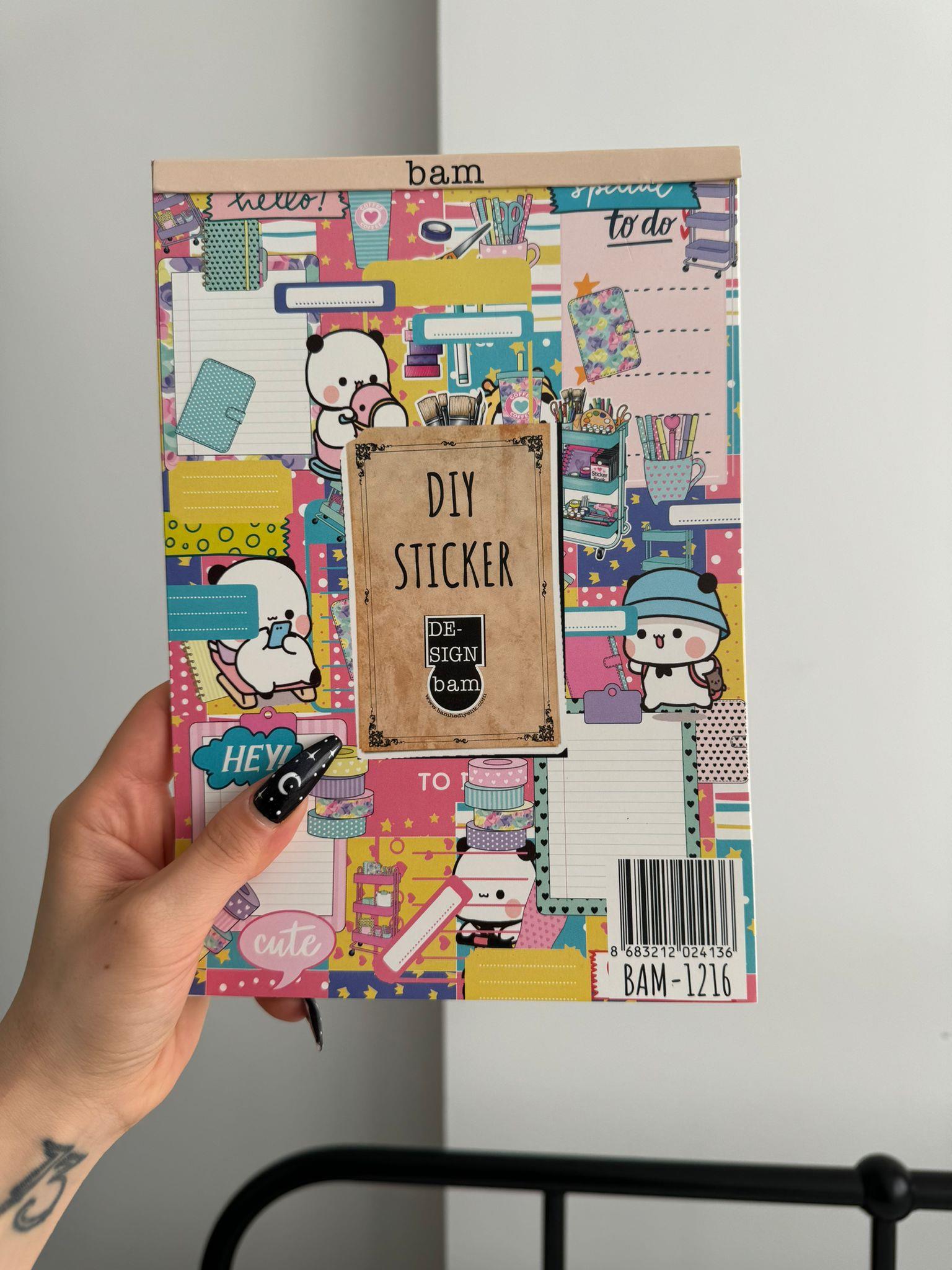 DIY Sticker Book Sticker Kitabı Soft Edition