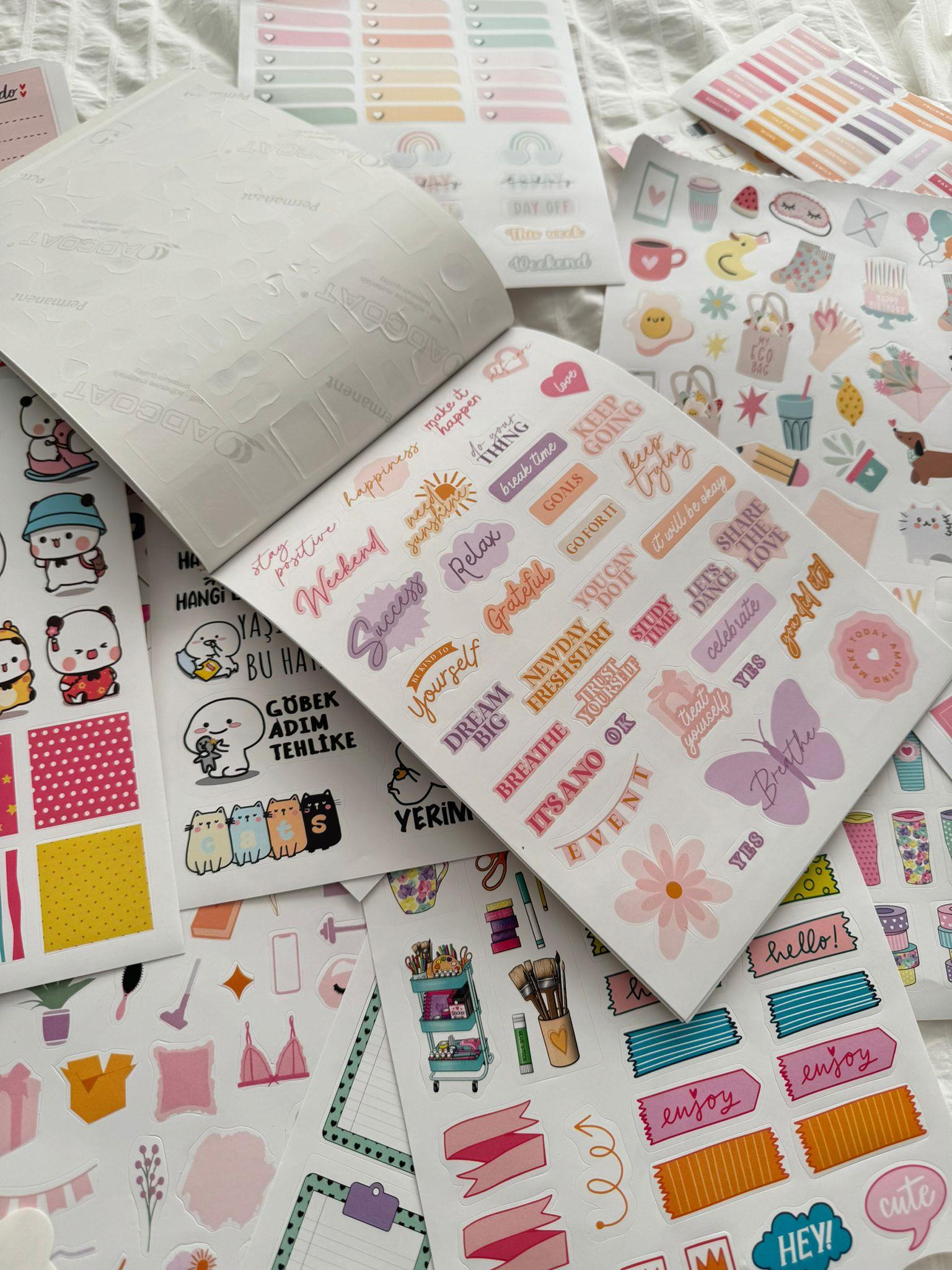 DIY Sticker Book Sticker Kitabı Soft Edition