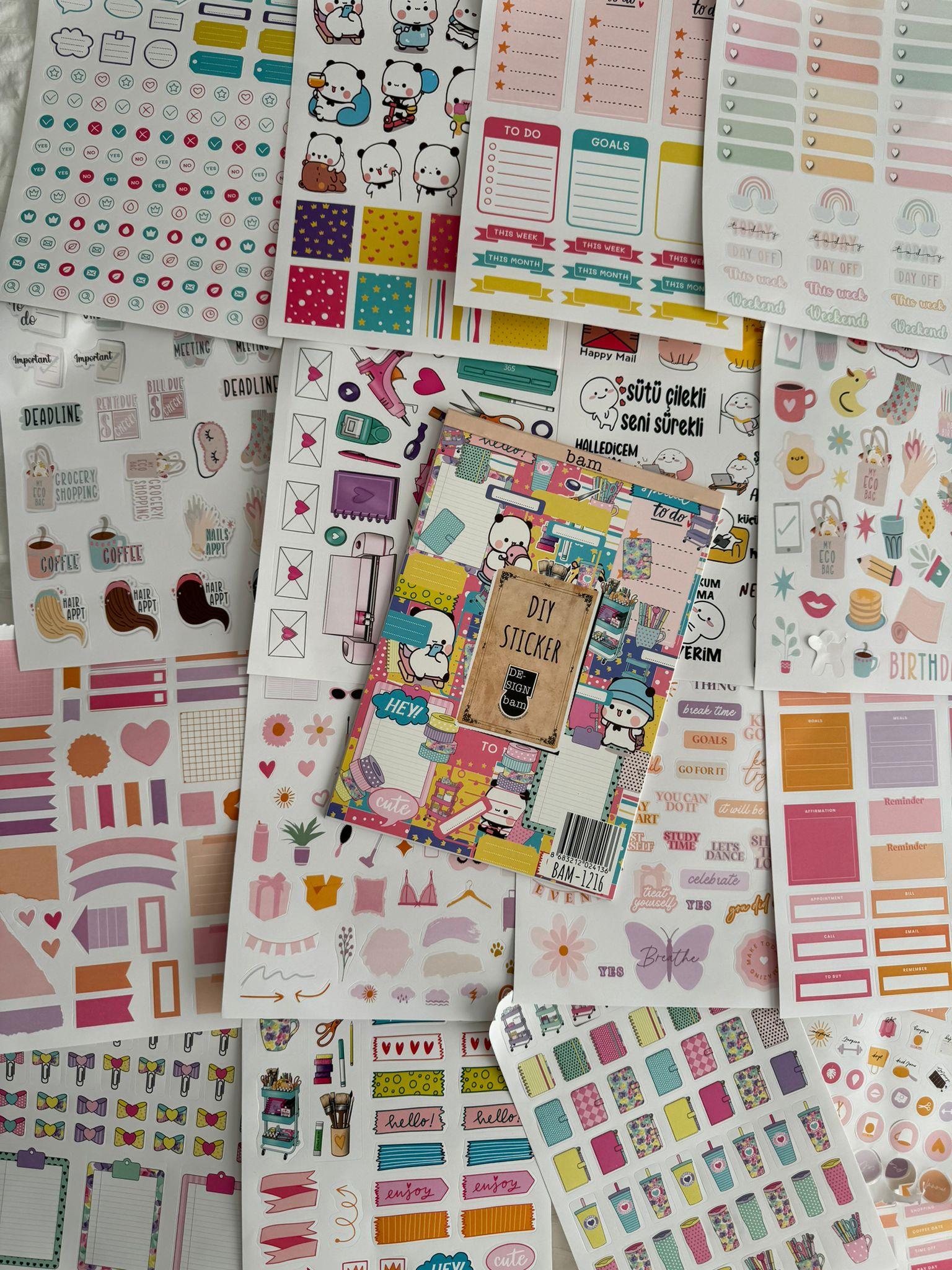DIY Sticker Book Sticker Kitabı Soft Edition