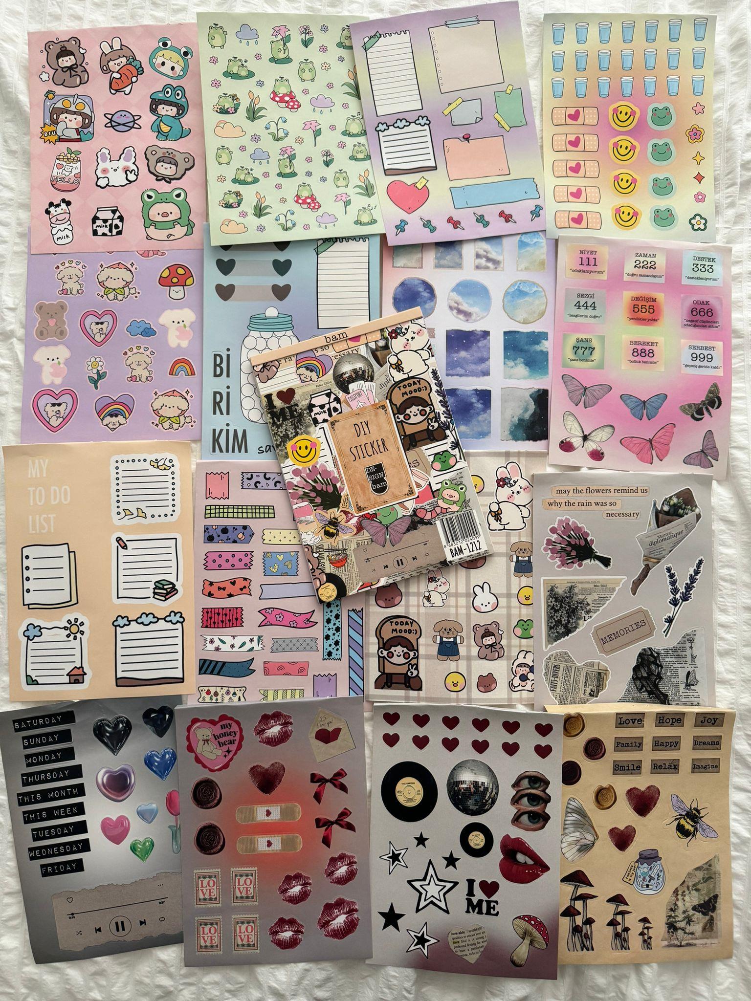 DIY Sticker Book Sticker Kitabı Special Edition