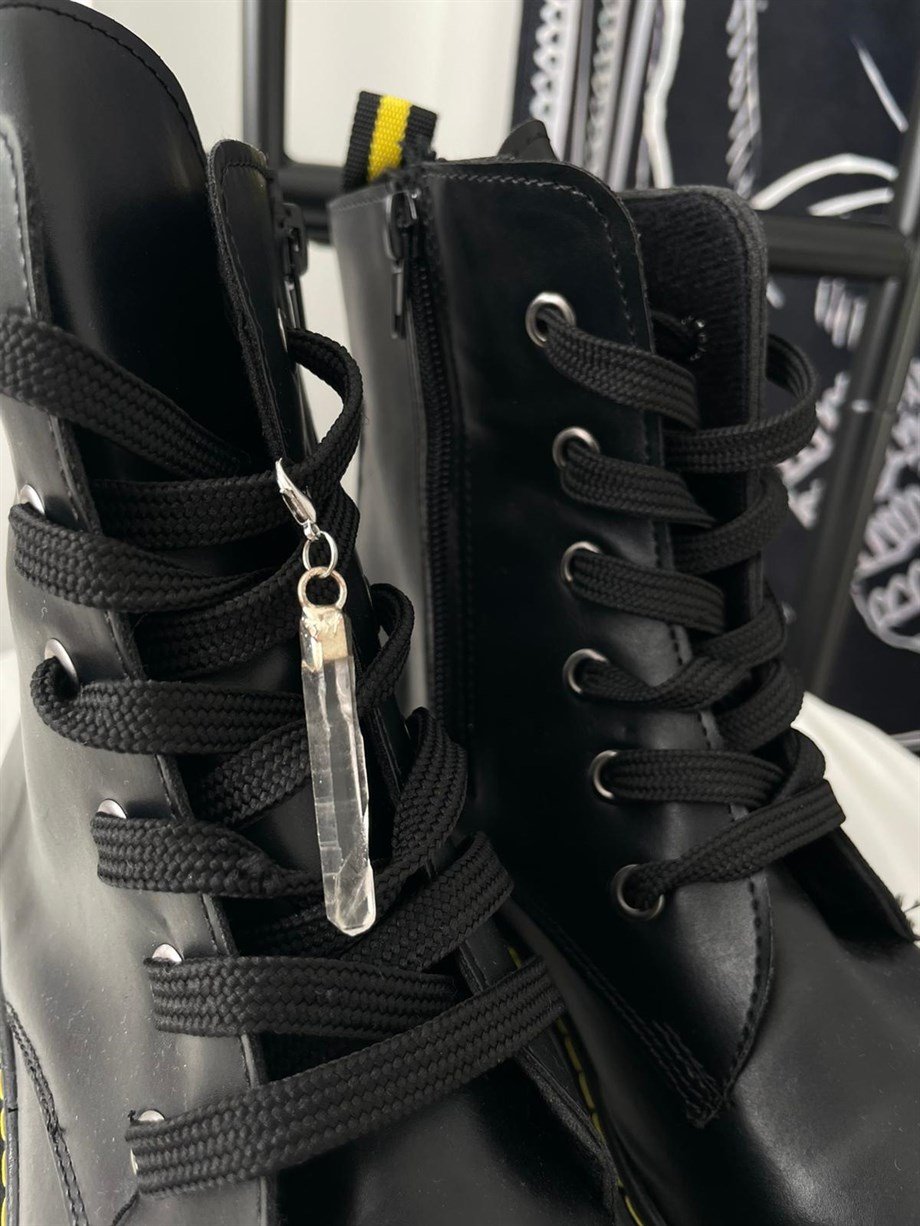 Doğal Taş Ayakkabı Charmı Kristal Kuvars