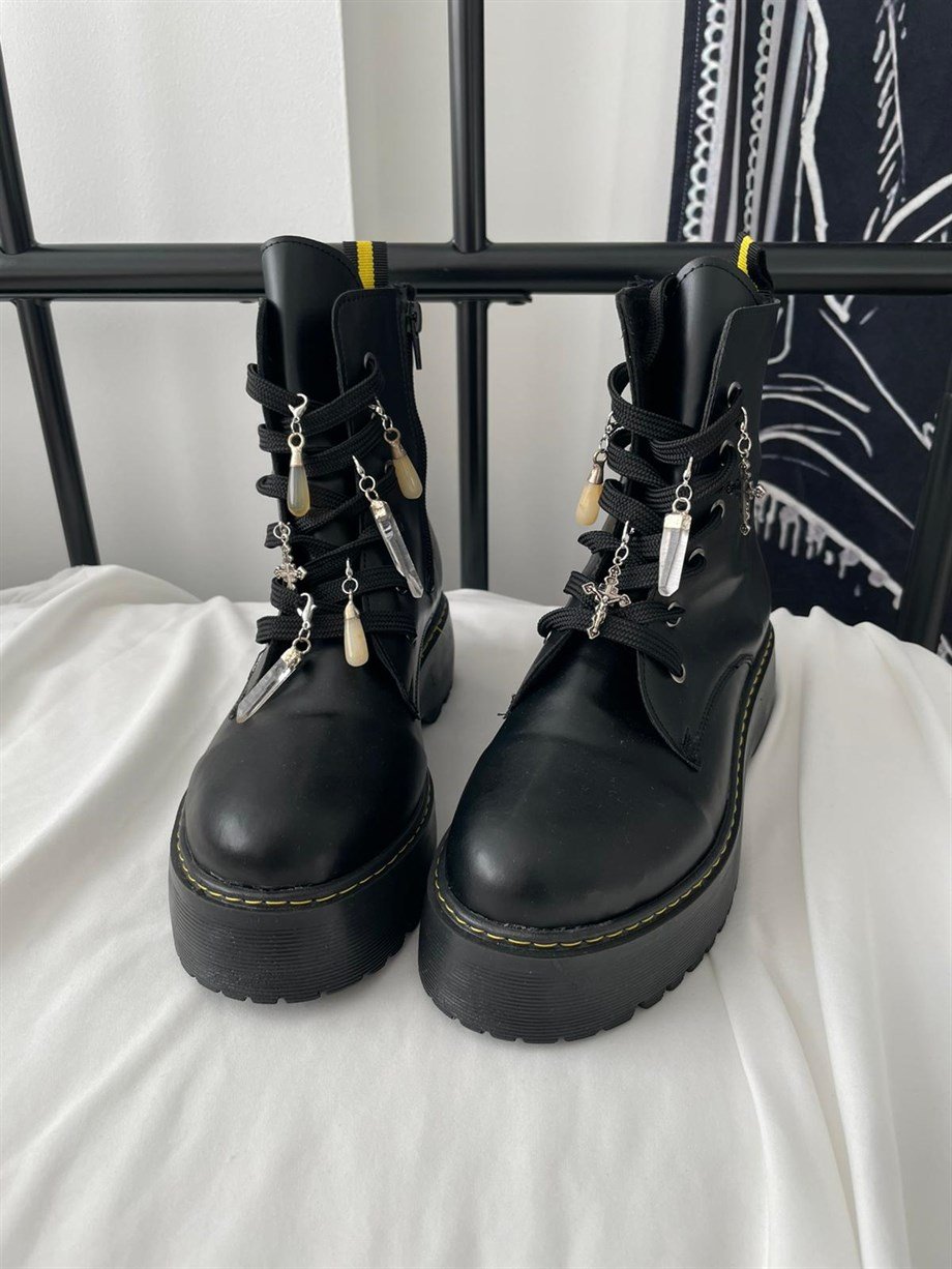 Doğal Taş Ayakkabı Charmı Kristal Kuvars