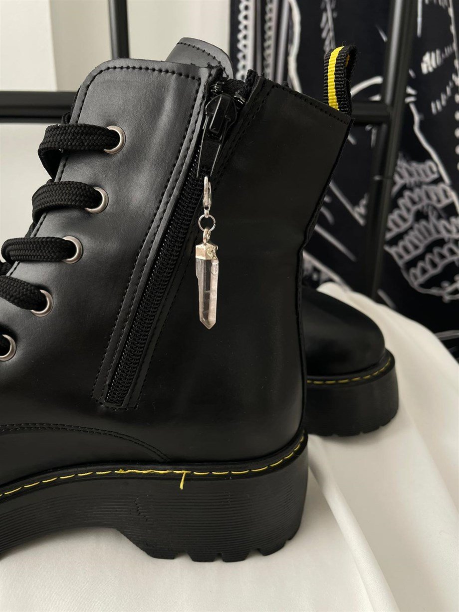 Doğal Taş Ayakkabı Charmı Kristal Kuvars