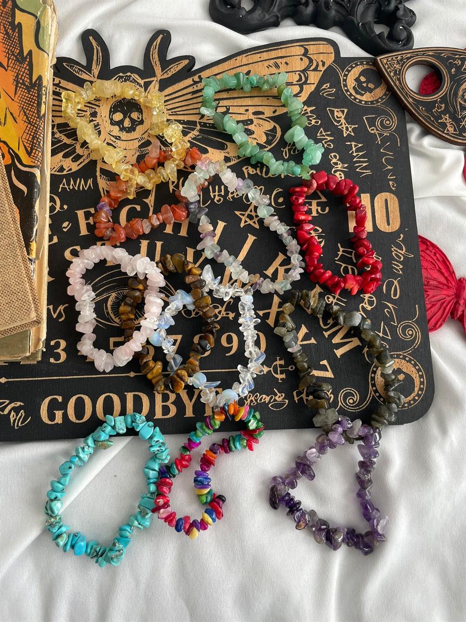 Doğal Taş Dizesi Bileklik Seçenekleri