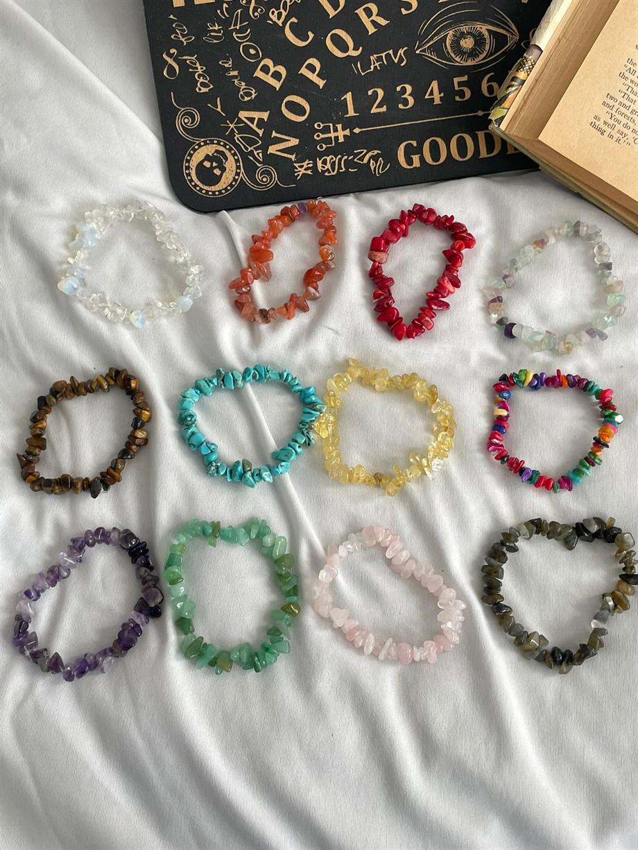 Doğal Taş Dizesi Bileklik Seçenekleri