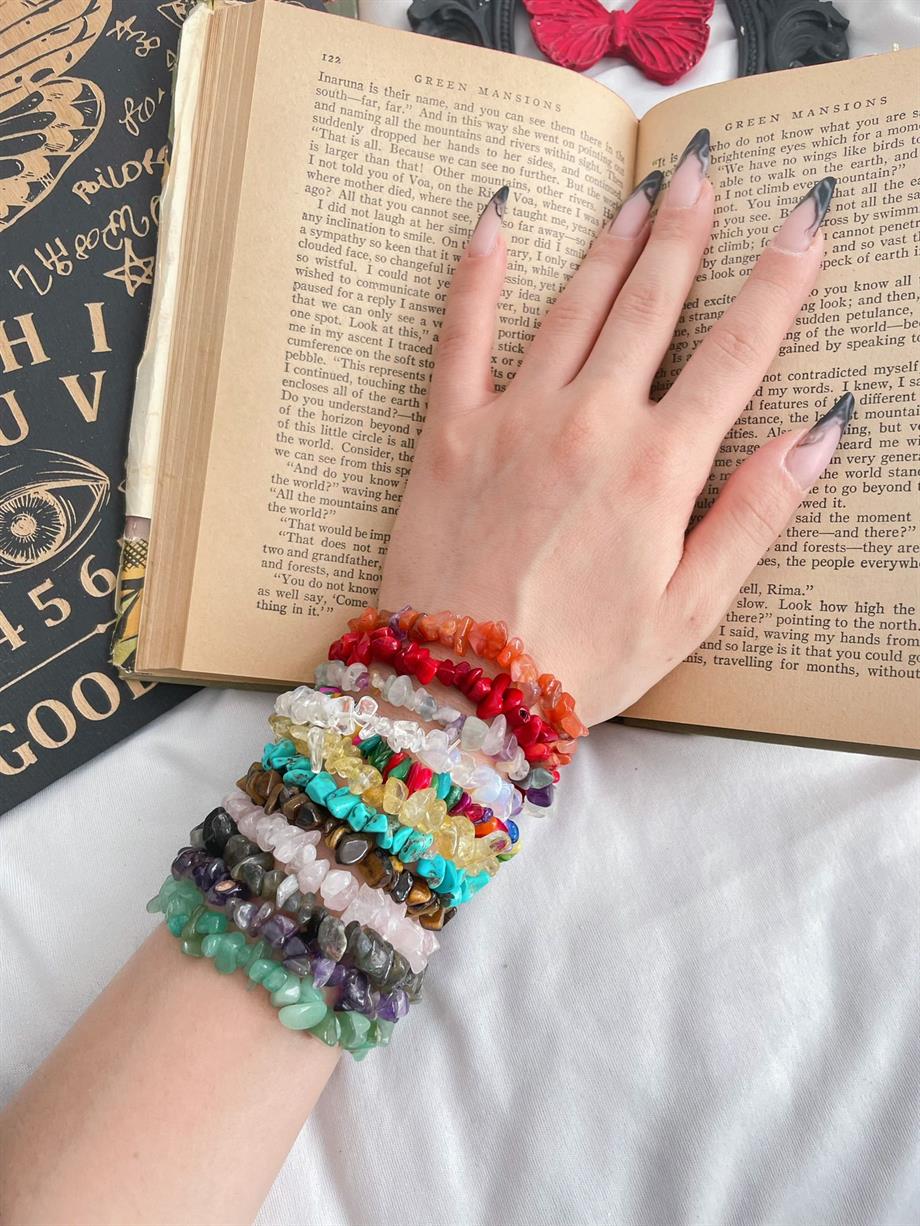 Doğal Taş Dizesi Bileklik Seçenekleri