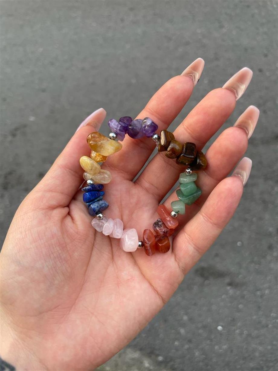 Doğal Taşlı 7 Çakra Bileklik