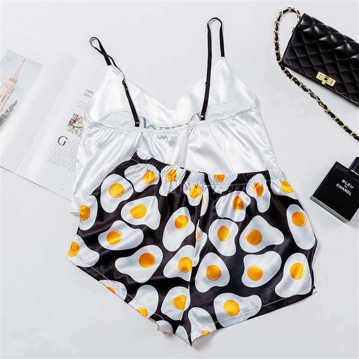 Egg Saten Pijama Takımı