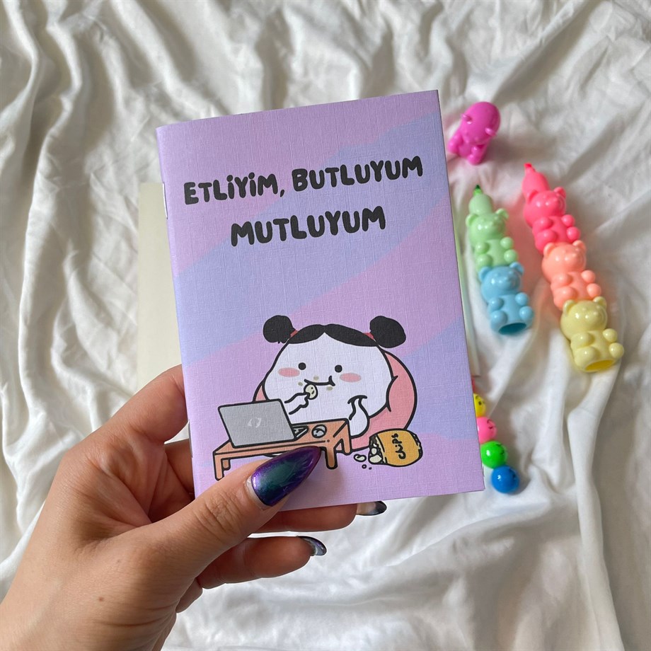 Etliyim Butluyum Mini Çizgisiz Defter