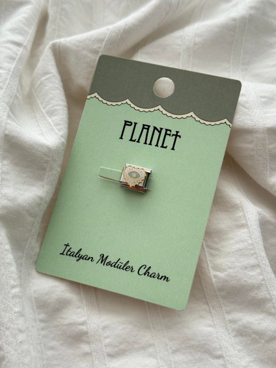 Eye Heart Kartlı İtalyan Charm