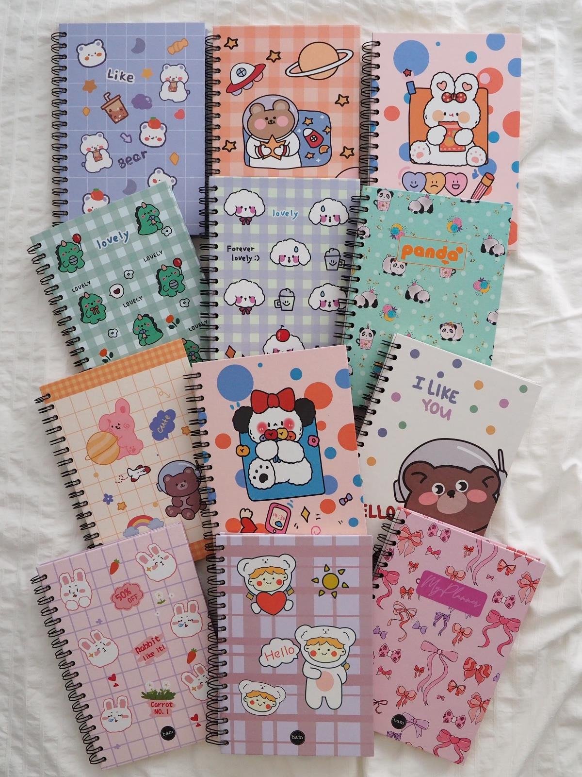 Fiyonk Tasarımlı Spiralli Defter