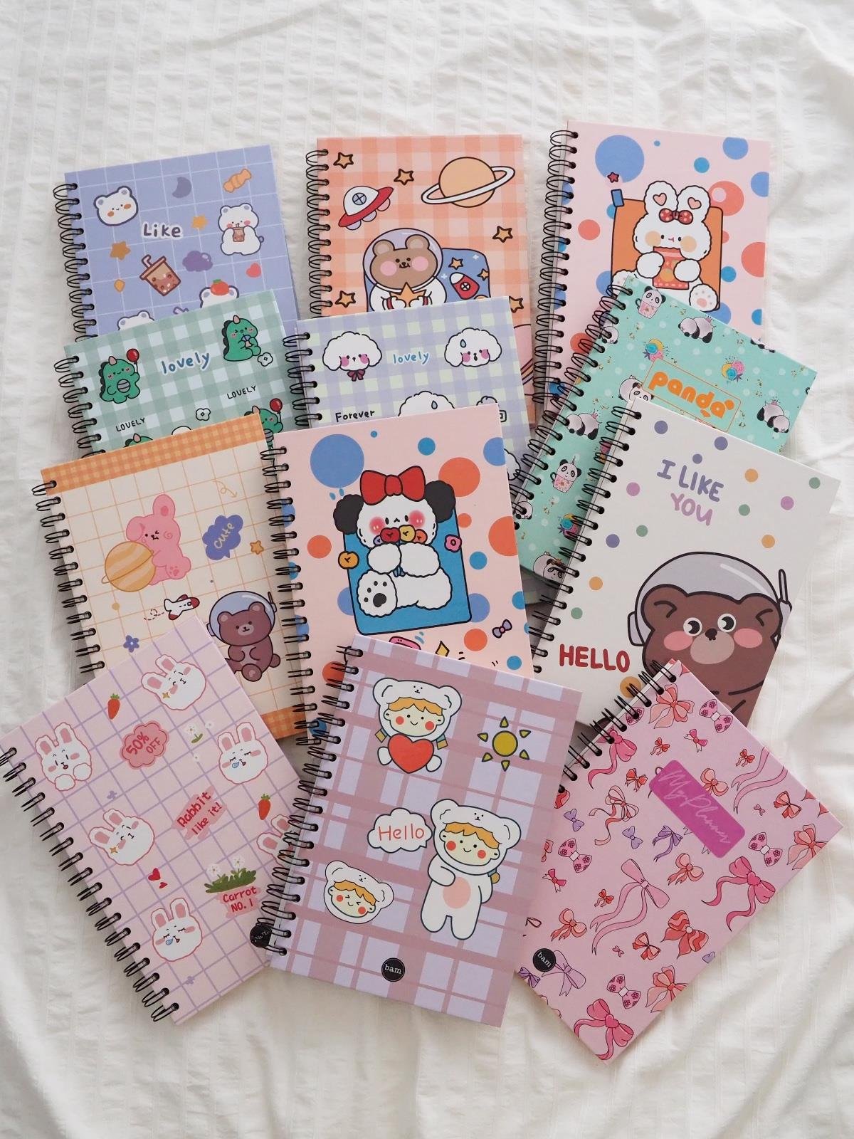 Fiyonk Tasarımlı Spiralli Defter