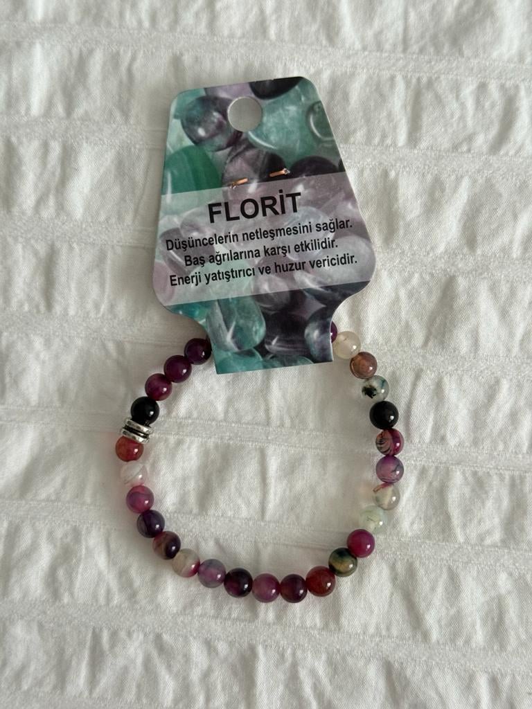 Florit Doğal Taş Bileklik 6mm