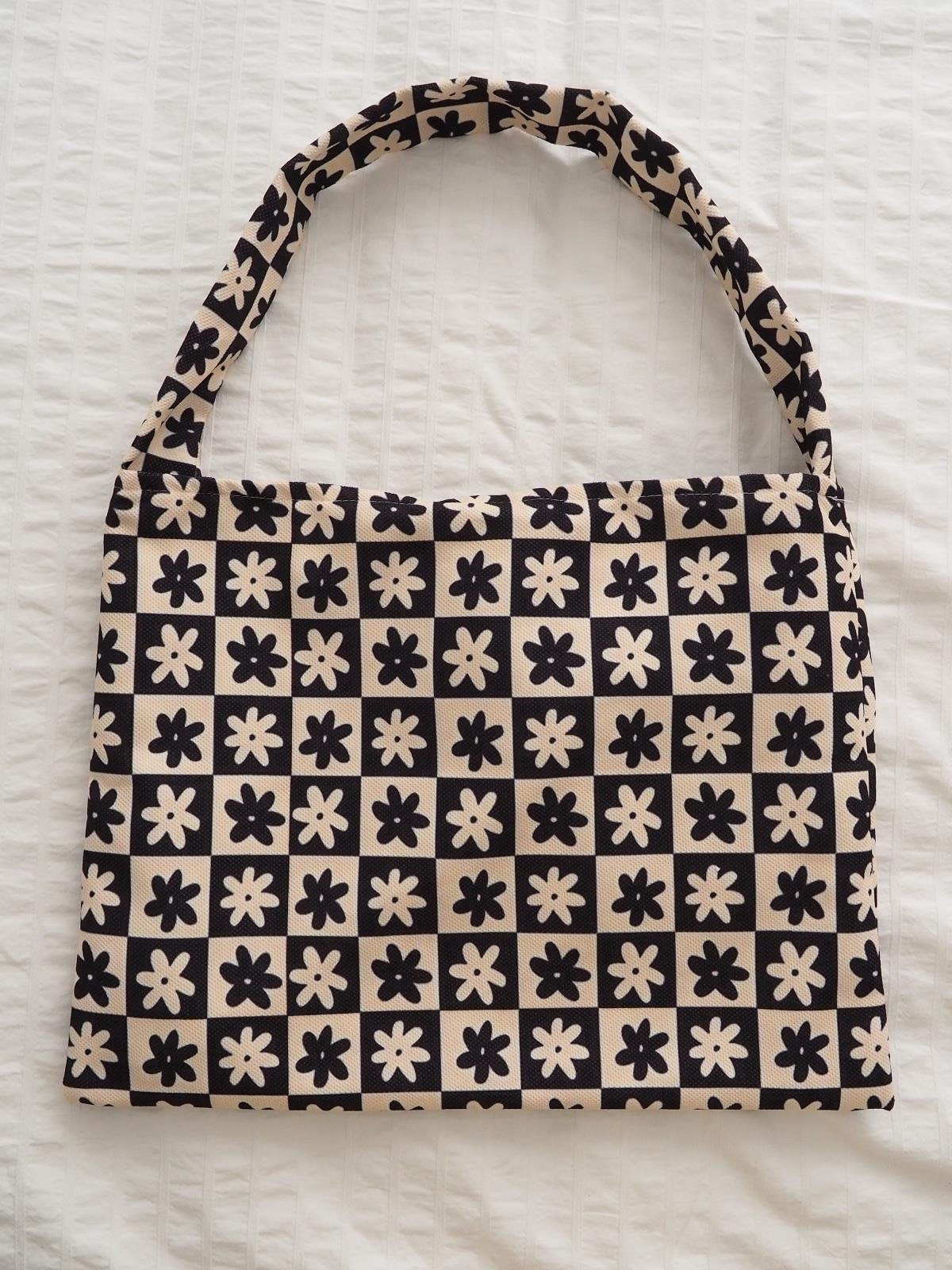 Flowers Damalı Fiyonk Tasarımlı Çanta